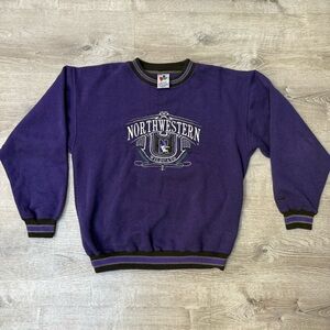 Vintage Embroidered Northwestern Purple Crewneck Size M